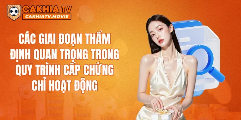 Các giai đoạn thẩm định quan trọng trong quy trình cấp chứng chỉ hoạt động